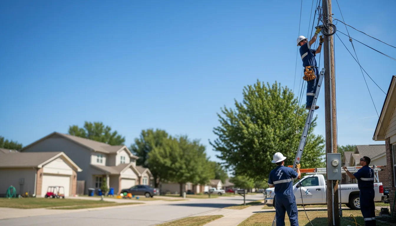 Residential electrician providing installation services in Oakesdale, WA